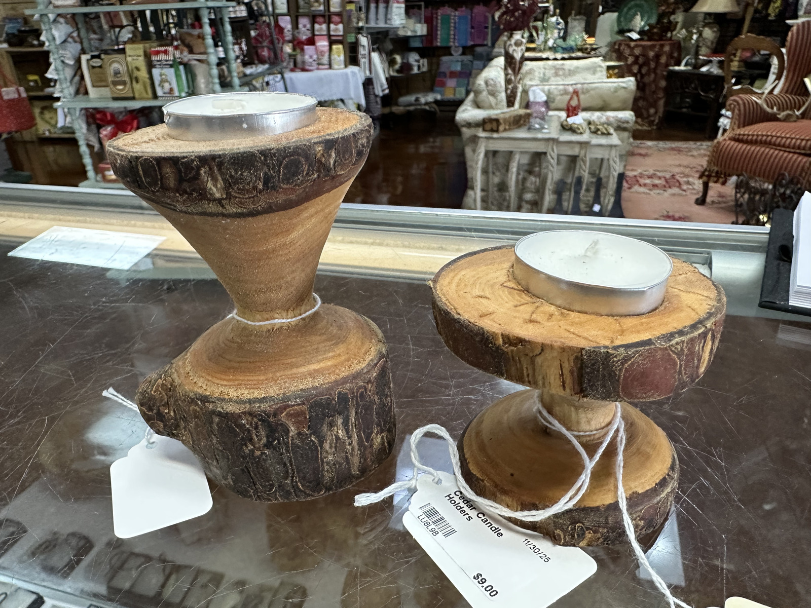 Wood tabletop pieces from Lee's Creations