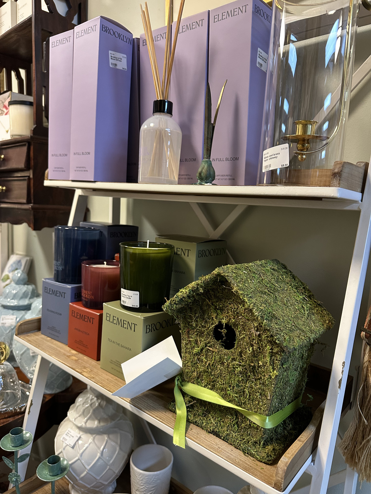 Creative decor and display pieces in the Maria Prather Designs booth