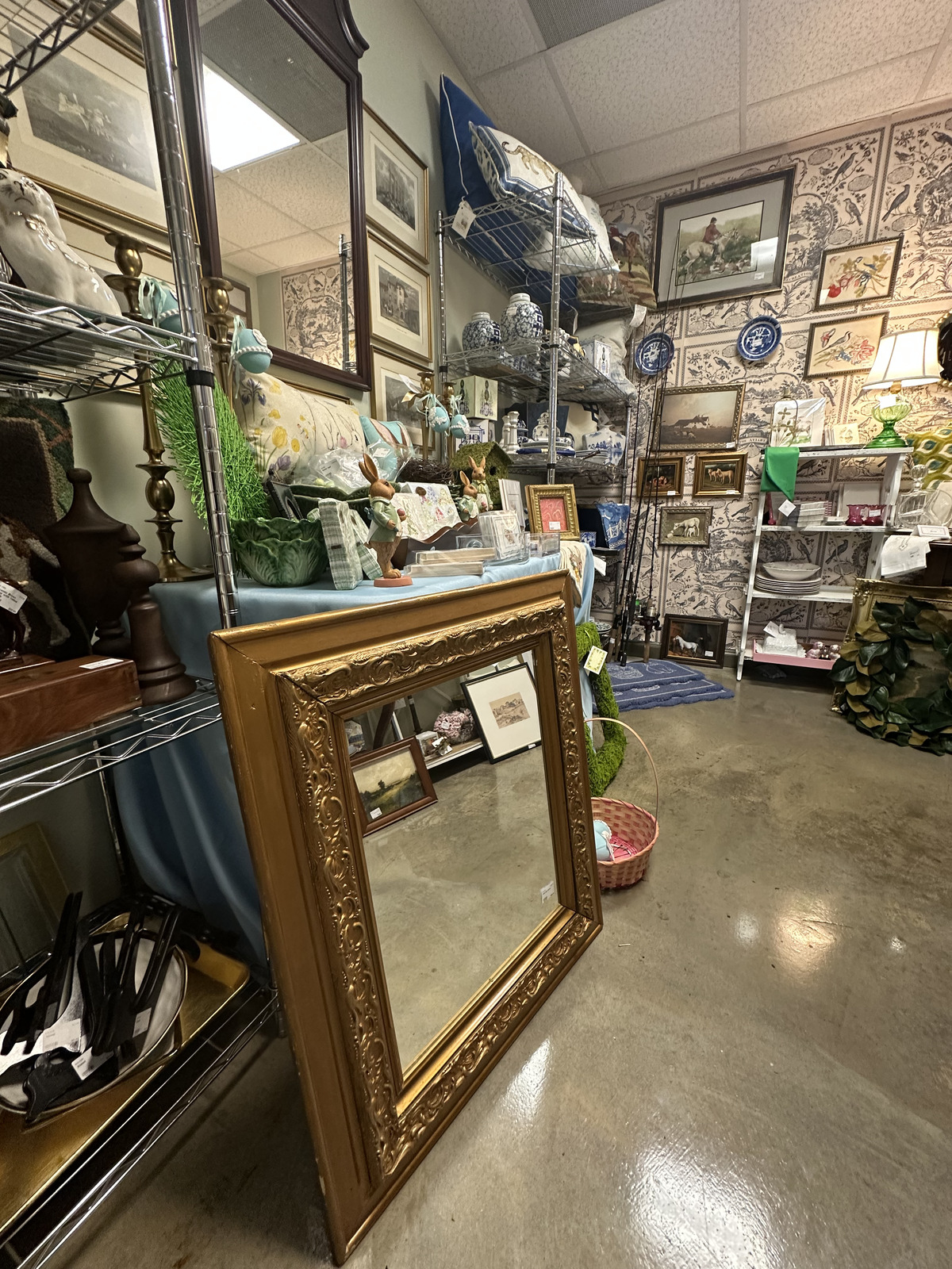 Maria Prather Designs booth inside Triangle Trading Post