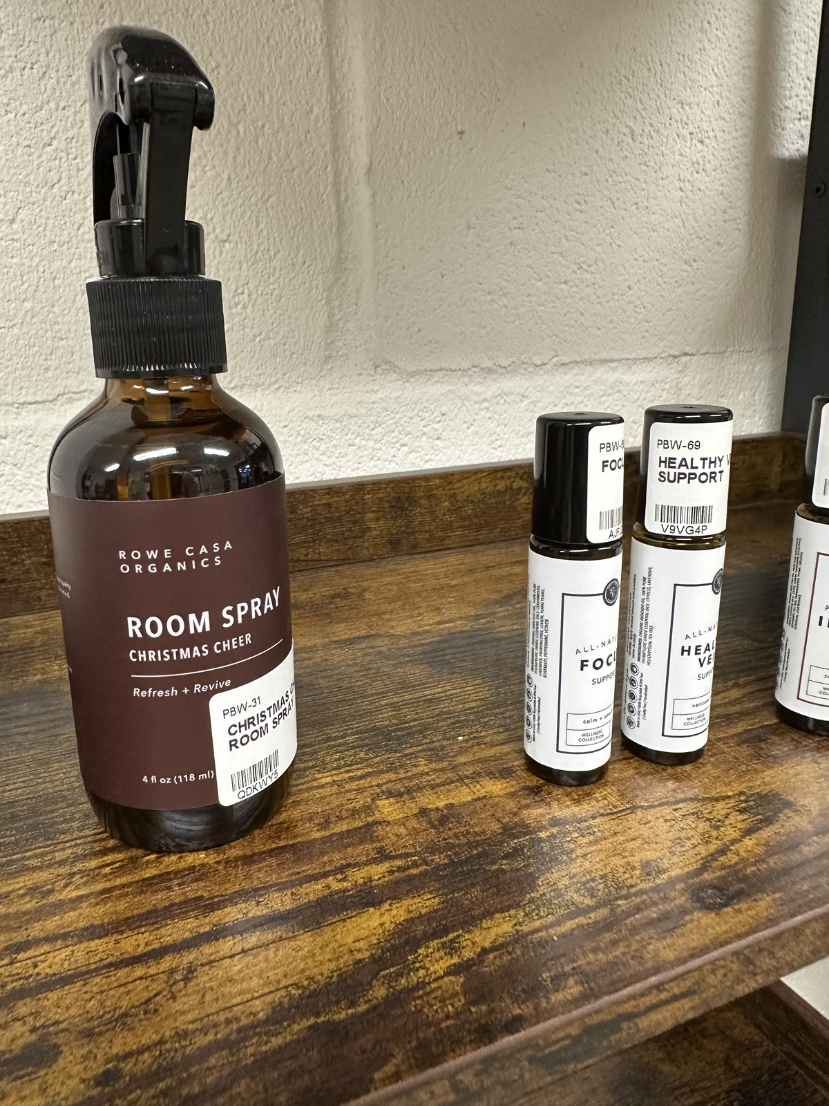 Pine Bluff Wellness room spray and rollers