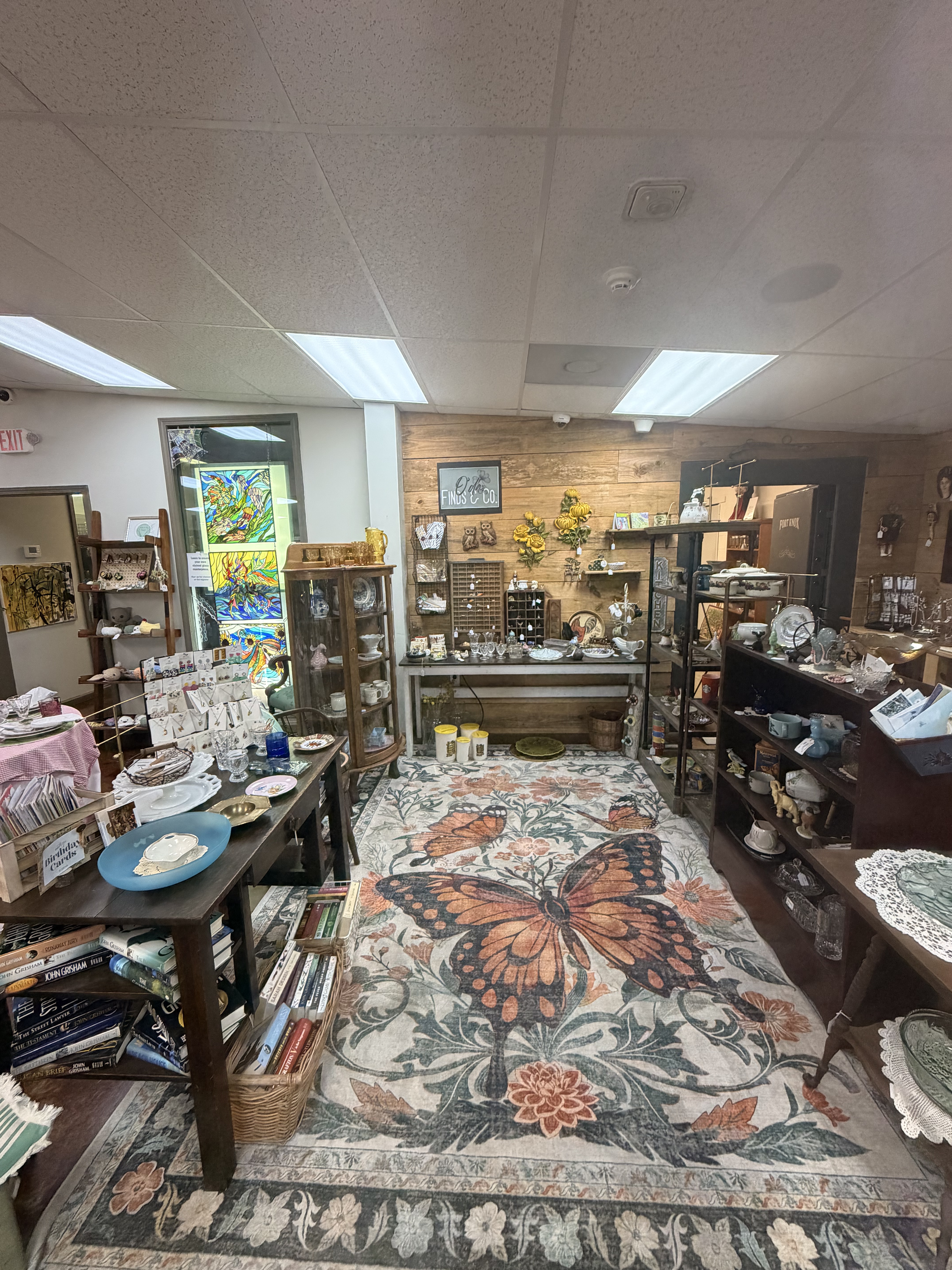 Vintage booth inside Triangle Trading Post