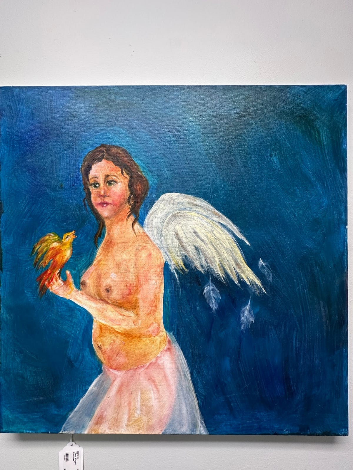 Oil painting of an angel by Adele Elliott