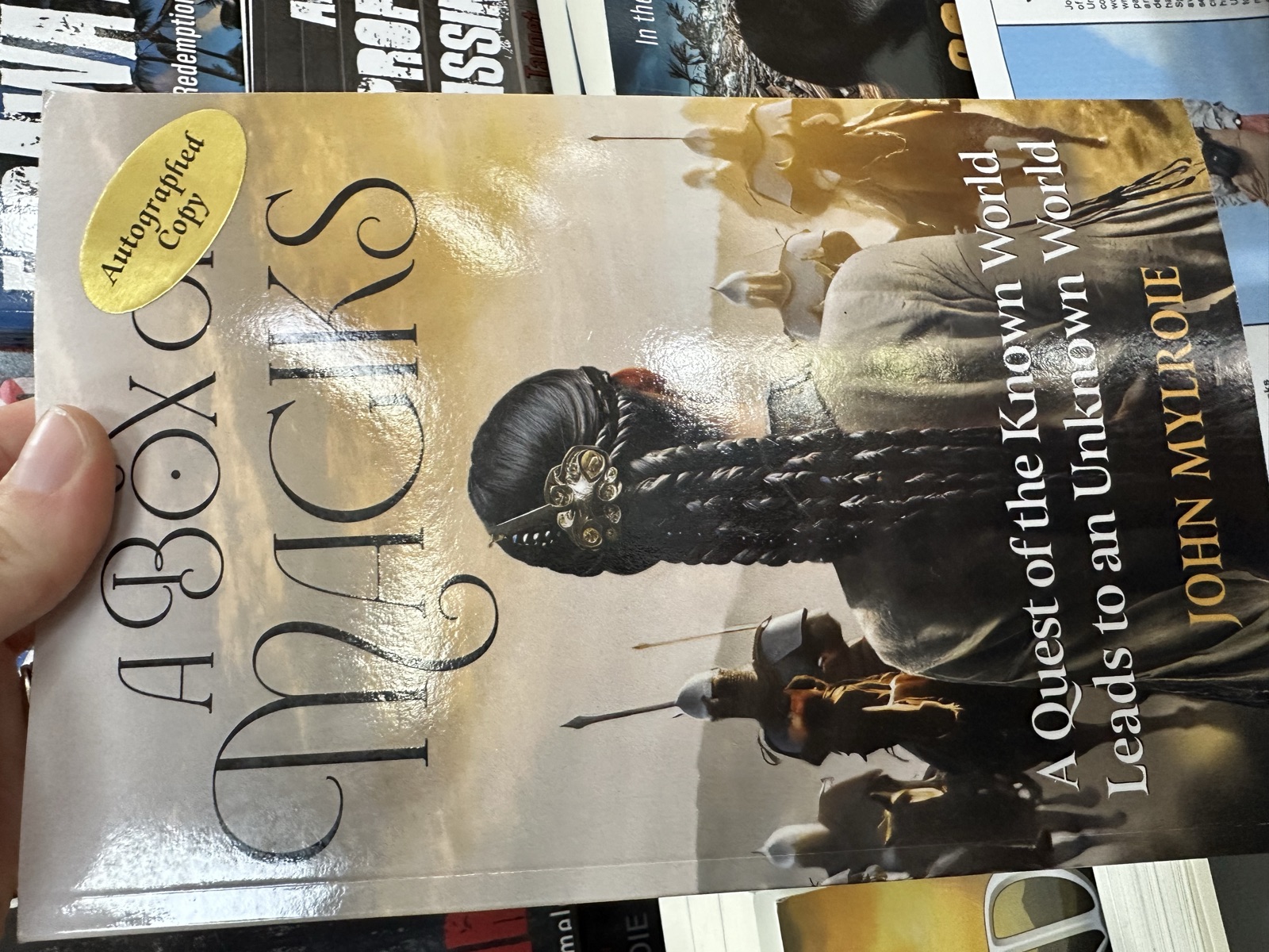 Autographed copy of Above Chains by John Mylroie at Triangle Trading Post